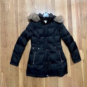 Black puffer jacket